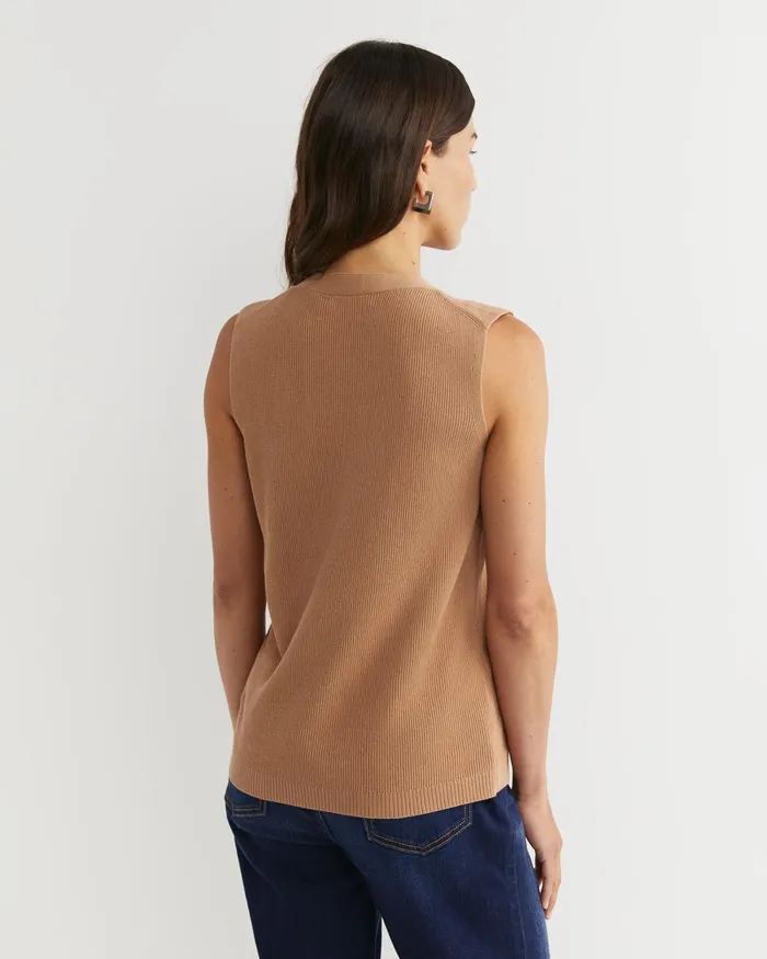 Women Sportscraft Tops and Tees Becky Cotton Vest Tan