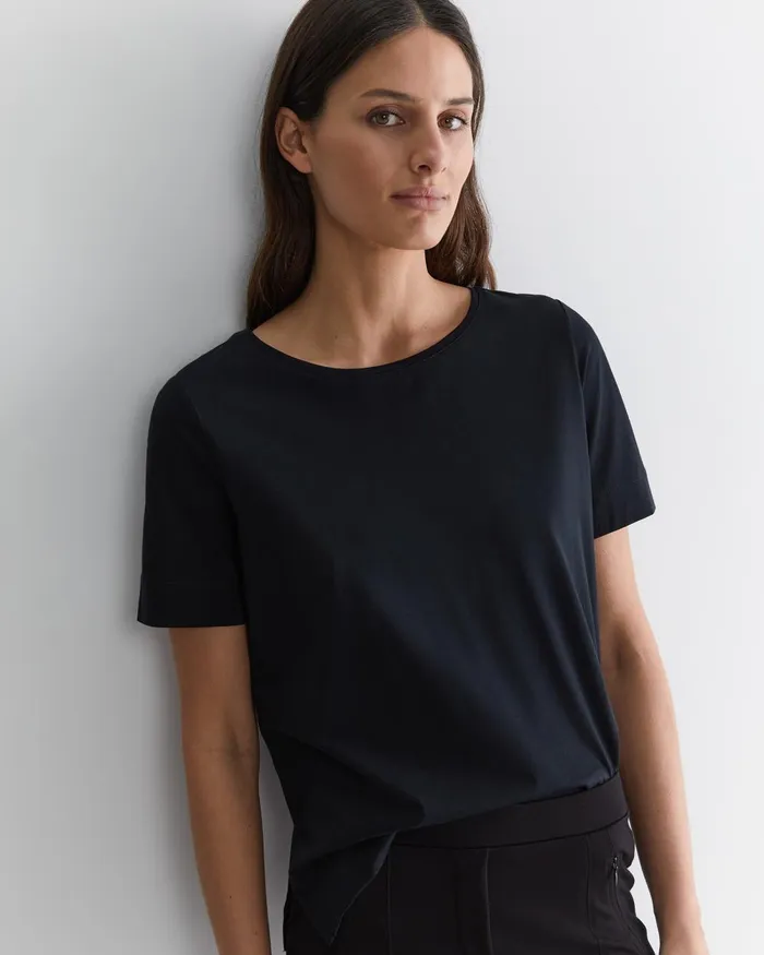 Women Sportscraft Tops and Tees Mercerised Cotton Tee Black
