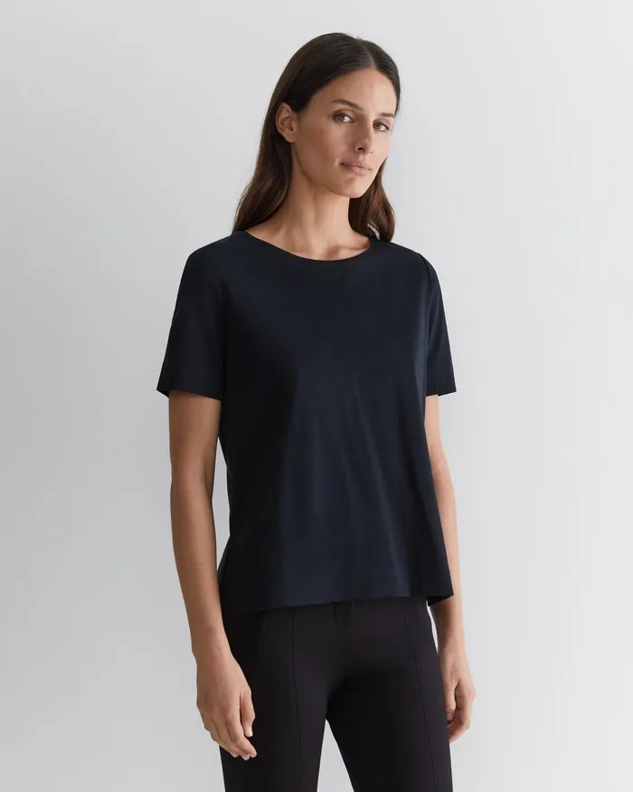 Women Sportscraft Tops and Tees Mercerised Cotton Tee Black
