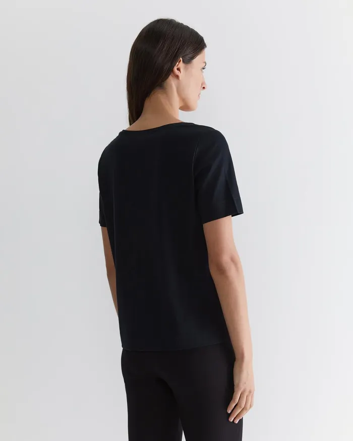 Women Sportscraft Tops and Tees Mercerised Cotton Tee Black