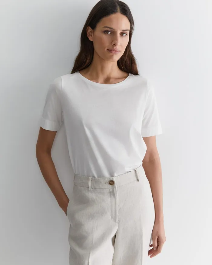 Women Sportscraft Tops and Tees Mercerised Cotton Tee White