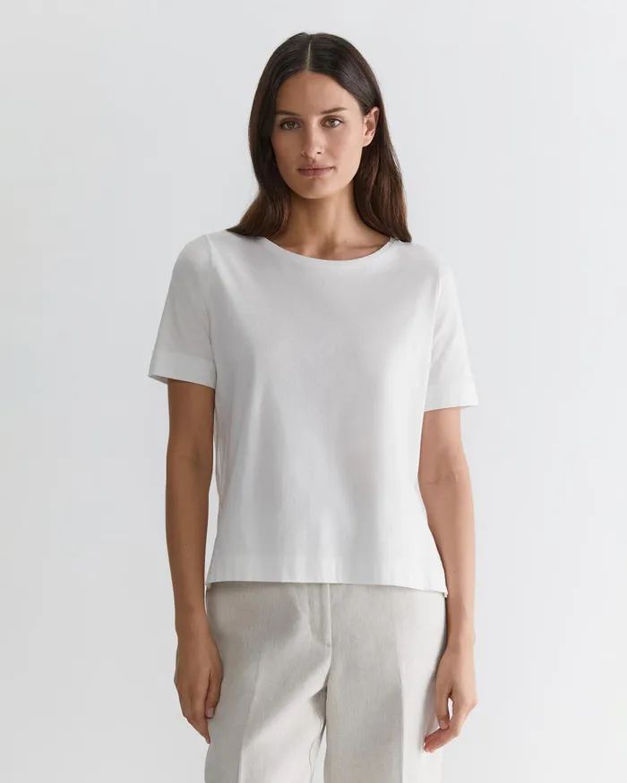 Women Sportscraft Tops and Tees Mercerised Cotton Tee White