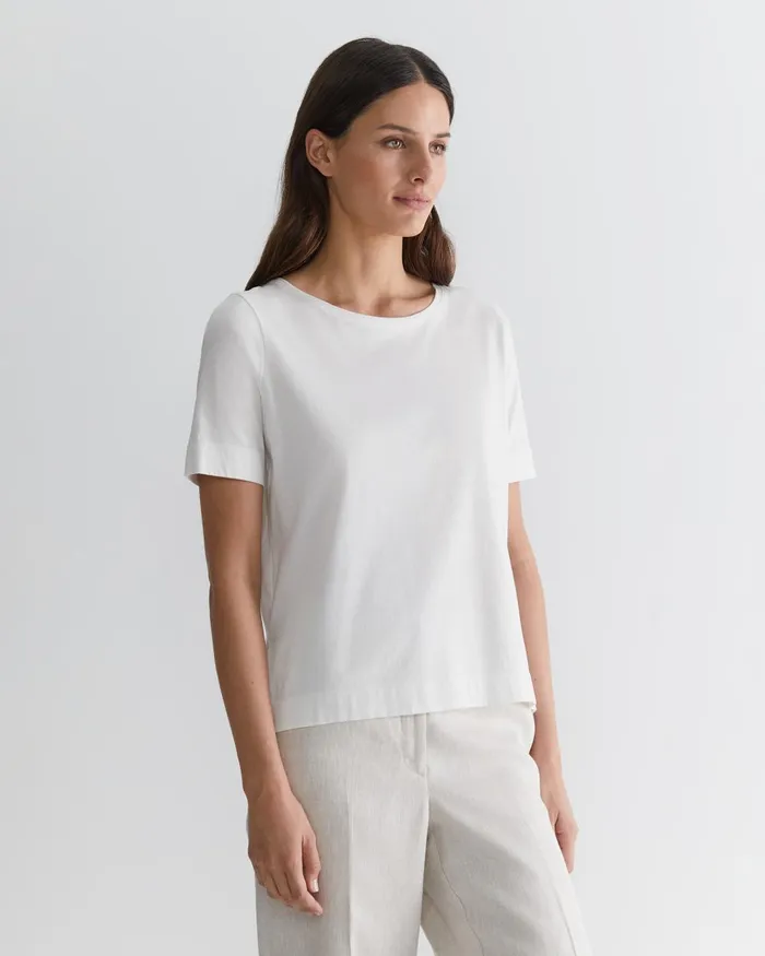 Women Sportscraft Tops and Tees Mercerised Cotton Tee White