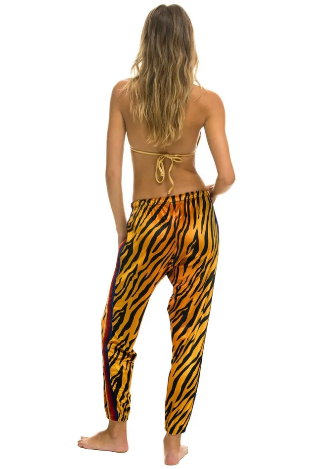 Women Sweatpants Aviator Nation Classic Velvet Sweatpants 8211 Tiger