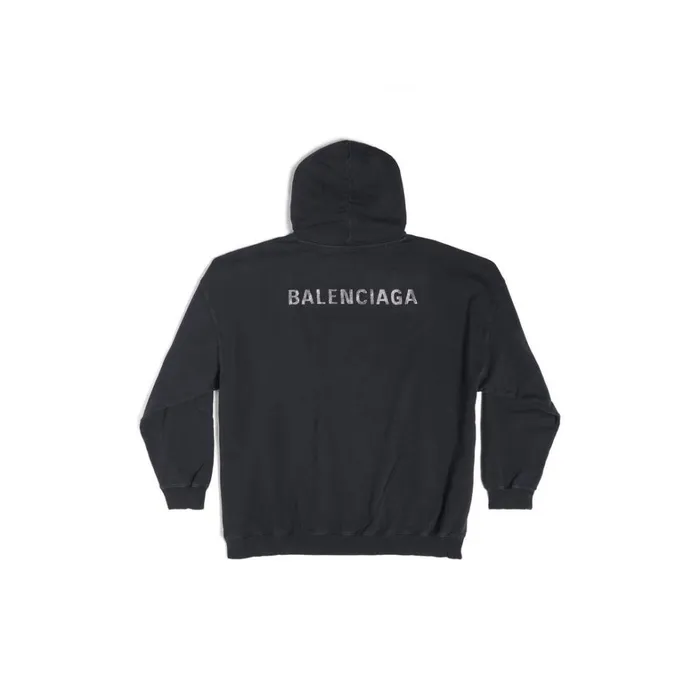 Women Sweatshirts and Hoodies Balenciaga Balenciaga Back Hoodie Large Fit In Black