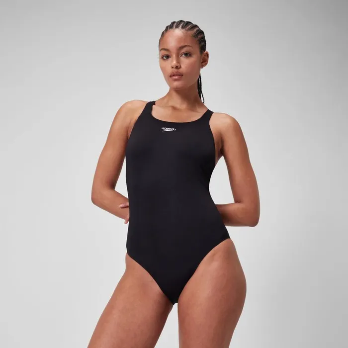 Women Swimming Costumes Speedo Women039s Endurance Essential Kickback Swimsuit Black