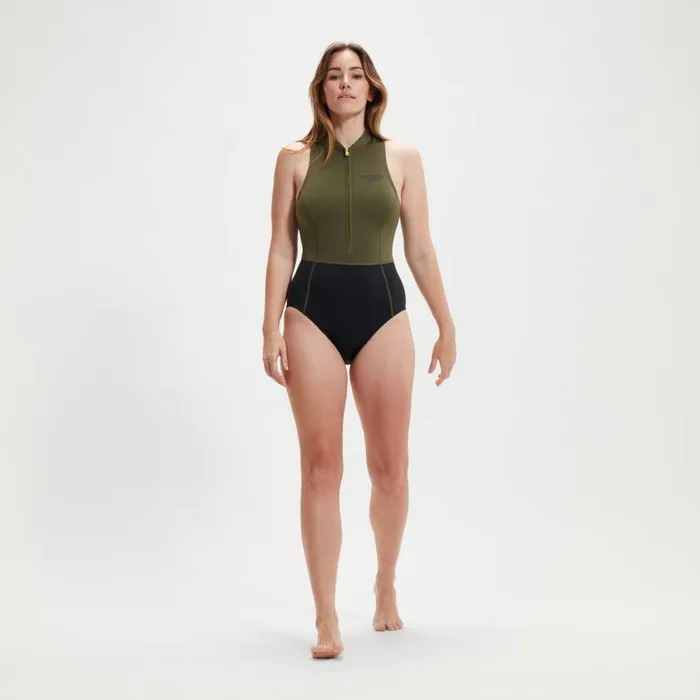 Women Swimming Costumes Speedo Women039s Sleeveless Thermal Swimsuit BlackGreen Women Swimming Costumes Speedo Women039s Sleeveless Thermal Swimsuit BlackGreen