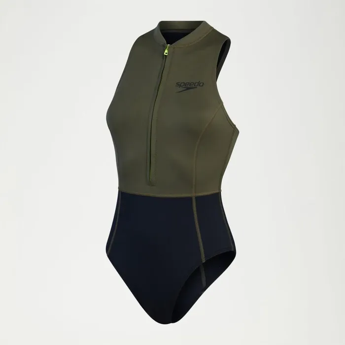 Women Swimming Costumes Speedo Women039s Sleeveless Thermal Swimsuit BlackGreen Women Swimming Costumes Speedo Women039s Sleeveless Thermal Swimsuit BlackGreen