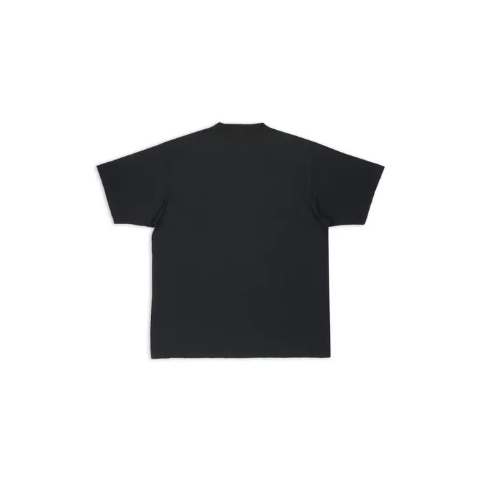 Women Tshirts Balenciaga Caps Tshirt Boxy Fit In Black