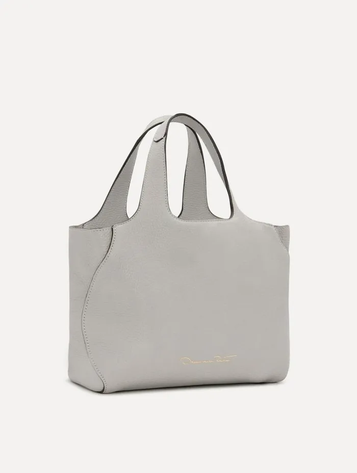 Women The Mini Topaz Grigio Perla Oscar De La Renta Signature Handbags Women The Mini Topaz Grigio Perla Oscar De La Renta Signature Handbags