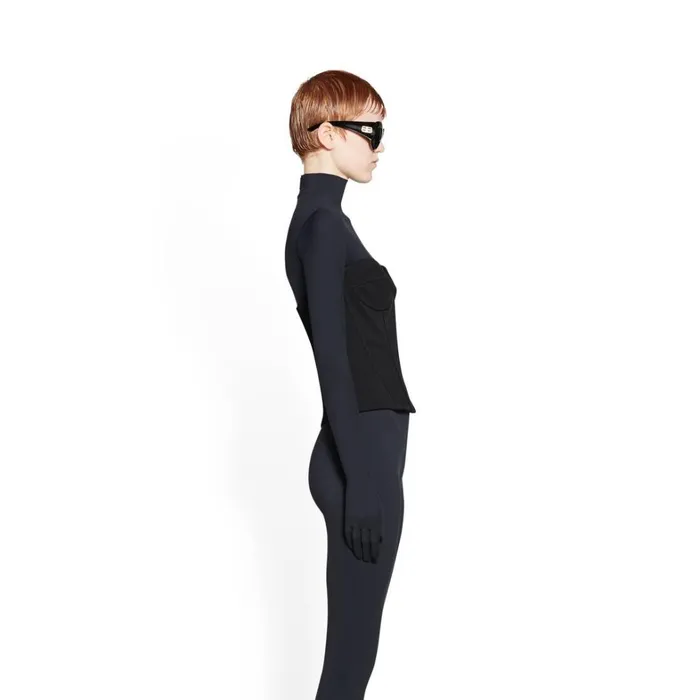 Women Tops and Shirts Balenciaga Bustier Top In Black