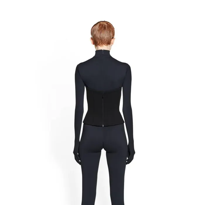 Women Tops and Shirts Balenciaga Bustier Top In Black