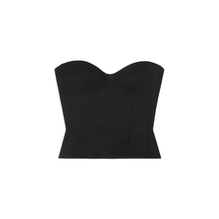 Women Tops and Shirts Balenciaga Bustier Top In Black