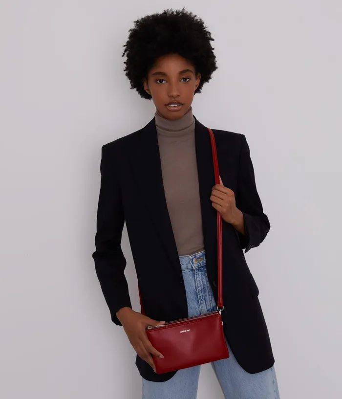 Women Triplet Vegan Crossbody Bag 8211 Loom Gala Matt and Nat Crossbody