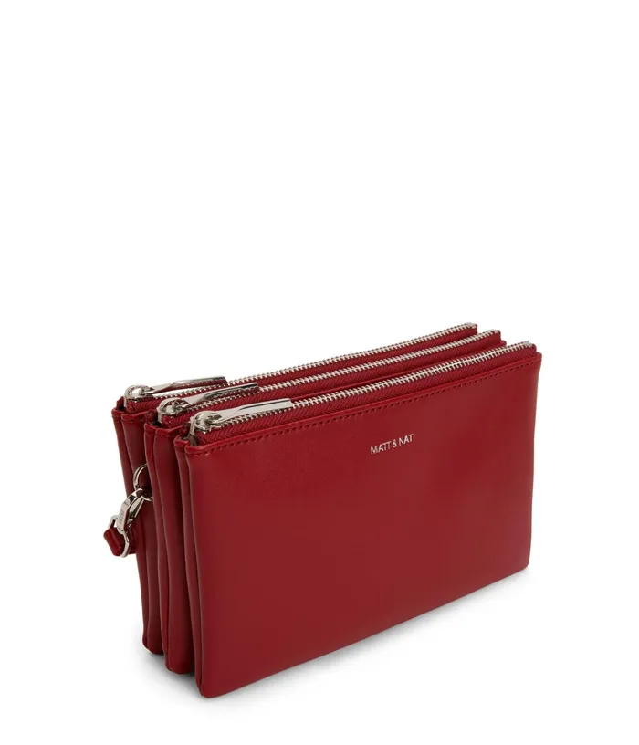 Women Triplet Vegan Crossbody Bag 8211 Loom Gala Matt and Nat Crossbody