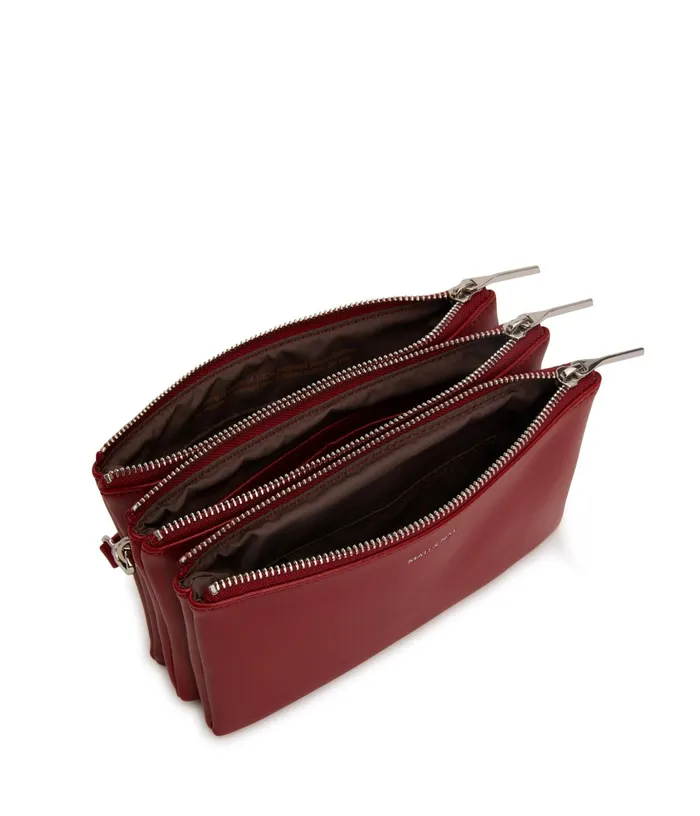 Women Triplet Vegan Crossbody Bag 8211 Loom Gala Matt and Nat Crossbody