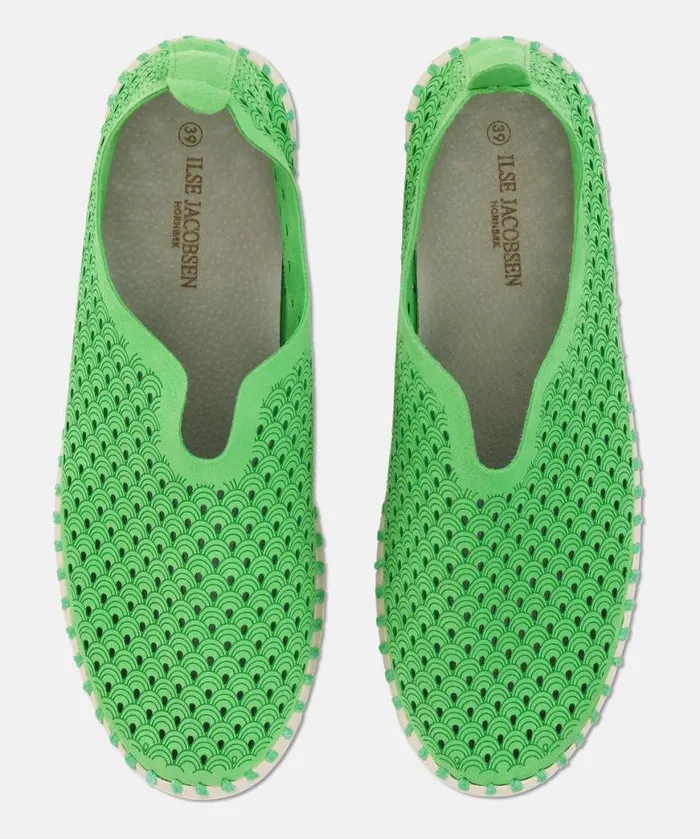 Women Tulip Flats Ilse Jacobsen Tulip SlipIn 8211 Bright Green Women Tulip Flats Ilse Jacobsen Tulip SlipIn 8211 Bright Green