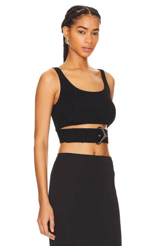 Wrena Belted Tank Black Women Lovers and Friends Tops