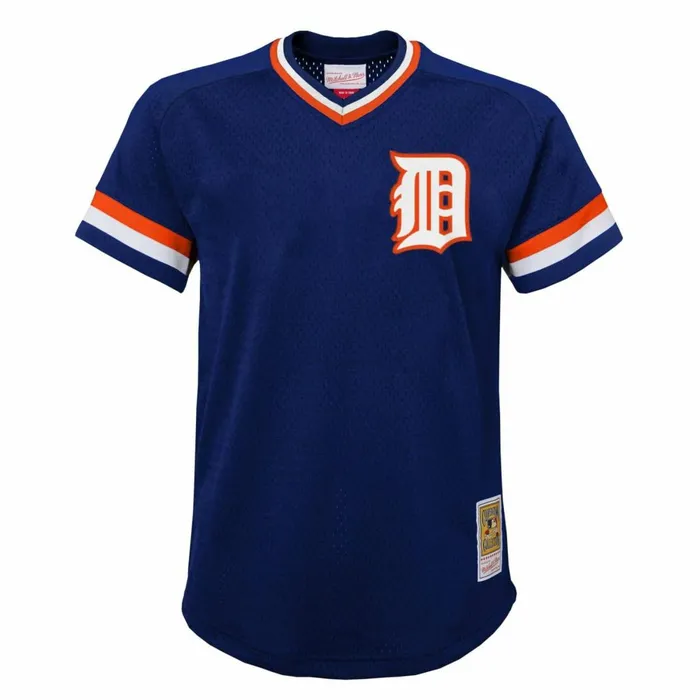 Youth Big Kids Mitchell and Ness Mesh BP Jersey Detroit Tigers 1984 Kirk Gibson