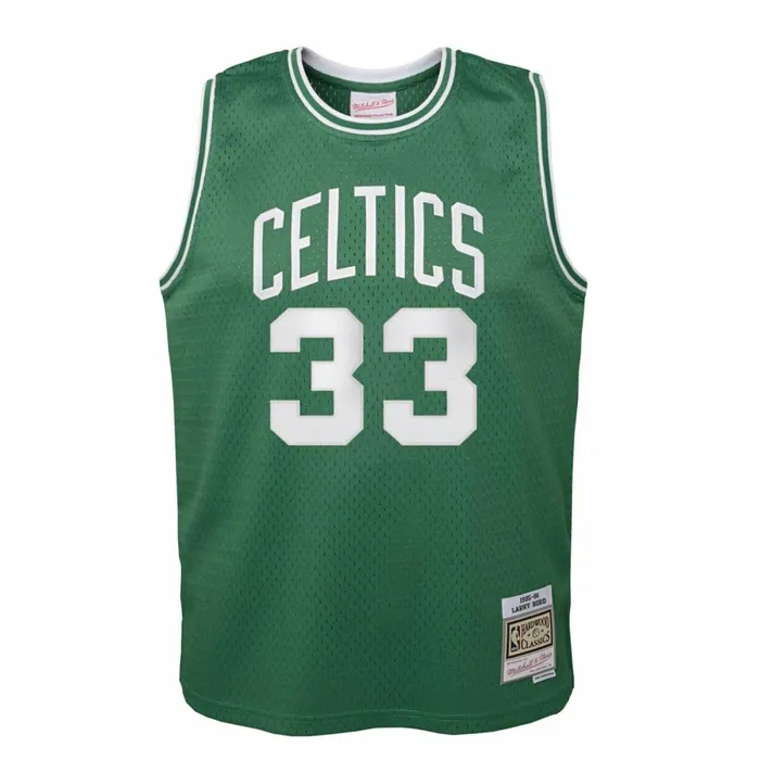 Youth Big Kids Mitchell and Ness Swingman Larry Bird Boston Celtics Road 198586 Jersey
