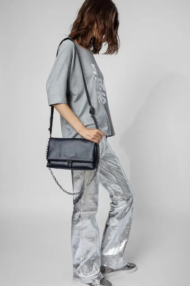 Zadig and Voltaire Bags ROCKY GRAINED INK 8211 WomenMen Zadig and Voltaire Bags ROCKY GRAINED INK 8211 WomenMen