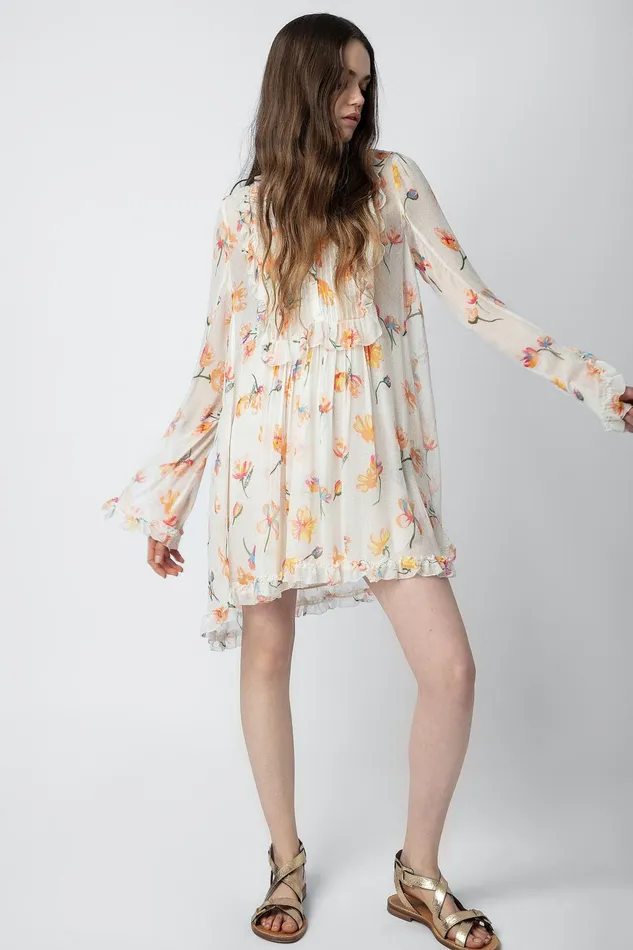 Zadig and Voltaire Dresses RACKEL DRESS VANILLA 8211 Women Zadig and Voltaire Dresses RACKEL DRESS VANILLA 8211 Women