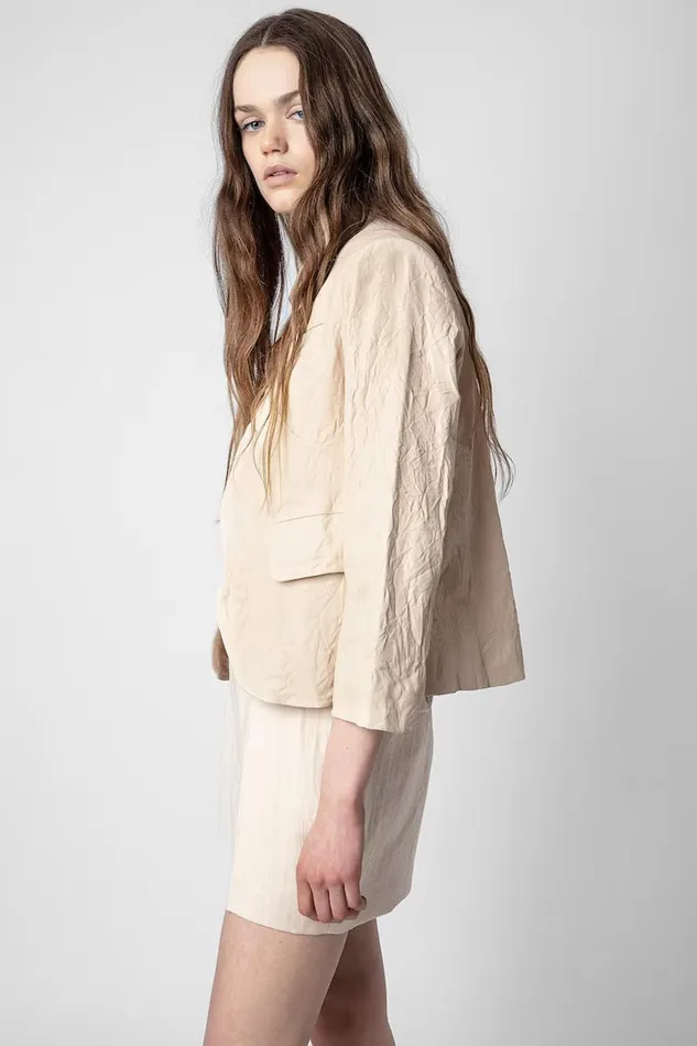 Zadig and Voltaire Jackets VERYS LHT JKT POWDER 8211 Women Zadig and Voltaire Jackets VERYS LHT JKT POWDER 8211 Women